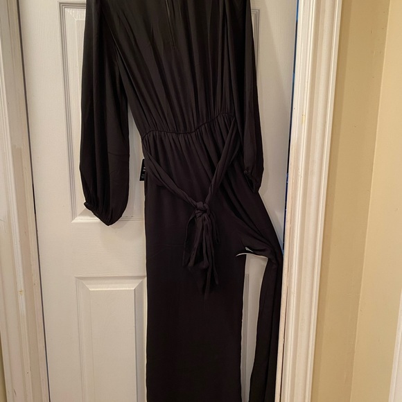 EXPRESS Women’s Black Wide Leg Jump Suit NWT - Picture 6 of 6